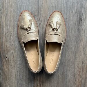 Talbots Metallic Gold Tassel Loafers - Women's NWOT